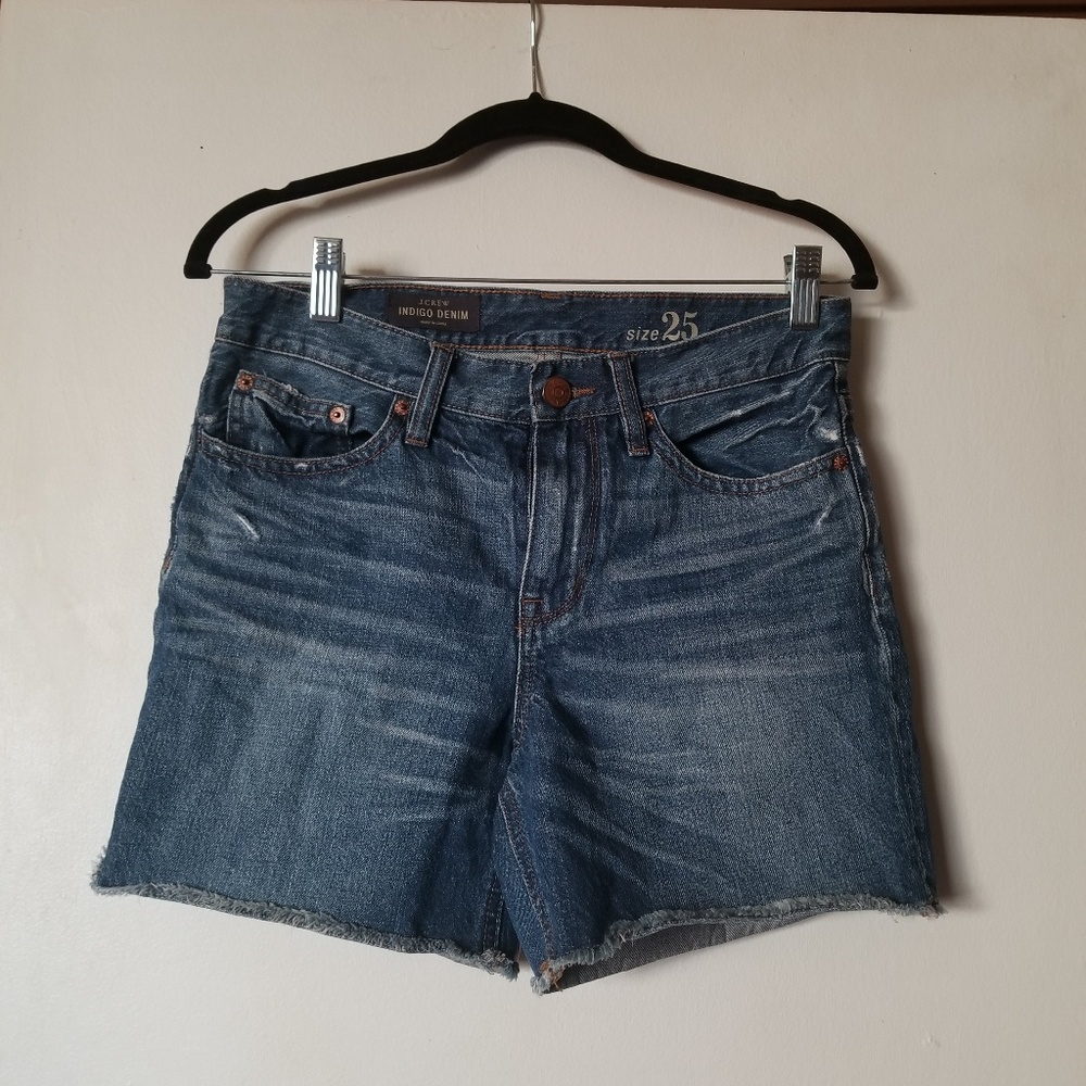 J Crew Indigo Denim Shorts